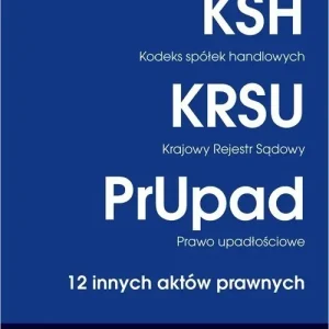 Edycja handlowa Kodeks spółek handlowych Krajowy Rejestr Sądowy Prawo upadłościowe