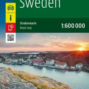 Mapa Szwecja 1:600 000