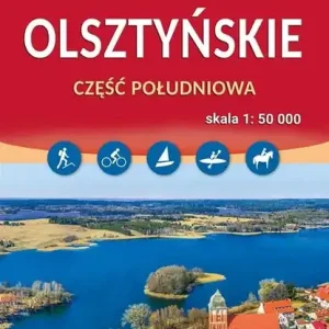 Mapa - Pojezierze Olsztyńskie część południowa