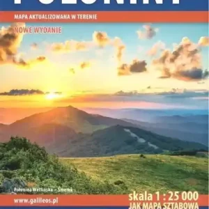 Mapa turystyczna - Bieszczady, Połoniny