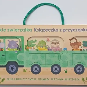 Książeczka z przyczepkami. Dzikie zwierzątka