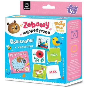 Mały miś to lubi! Zabawy logopedyczne. Dobieranki + książeczka. Mały miś to lubi!