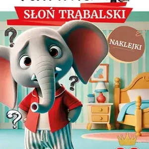 Słoń Trąbalski z naklejkami. Kolorowanki Tuwima