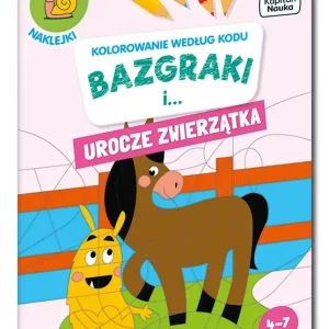 Bazgraki i urocze zwierzątka. Kolorowanie według kodu. Kapitan Nauka. Bazgraki
