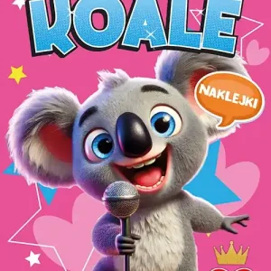 Zabawne koale. Kolorowanka z naklejkami