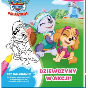 Dziewczyny w akcji! Psi Patrol. Wodne kolorowanie