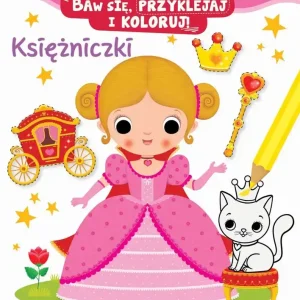 Baw się, przyklejaj i koloruj! Księżniczki