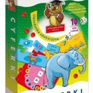 Gra Cyferki układanka edukacyjna sowa mądra głowa 1316