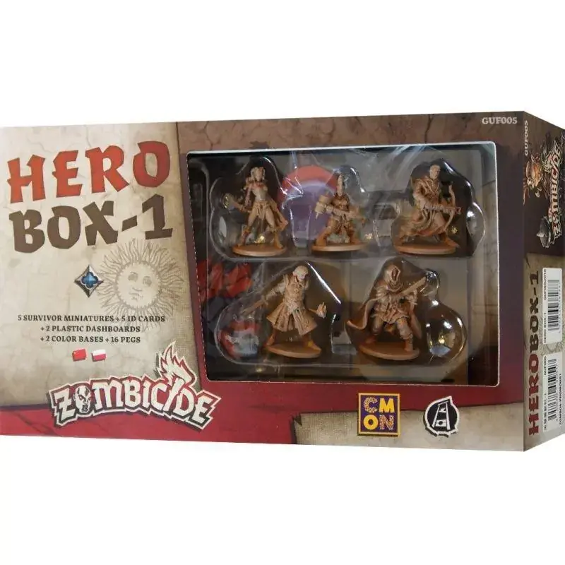 Zombicide: Hero box - 1 Dodatek zawierający pięć nowych figurek