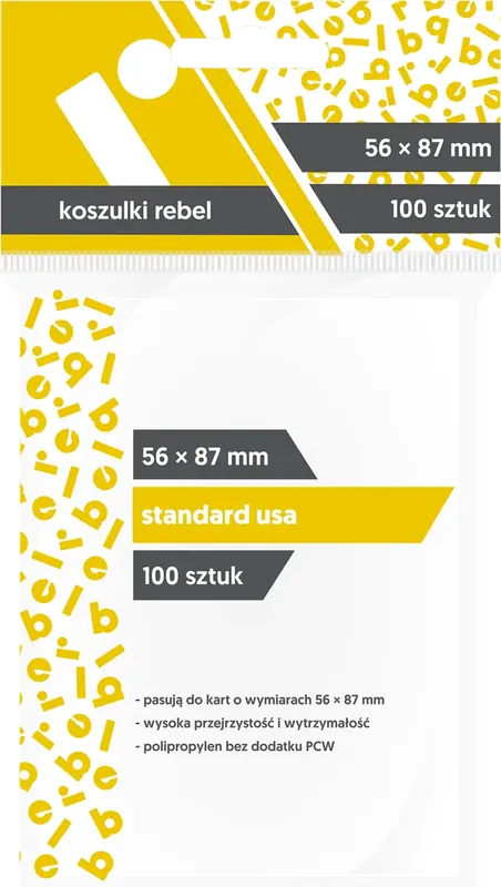 Koszulki Crater Light 56x87mm 100szt REBEL