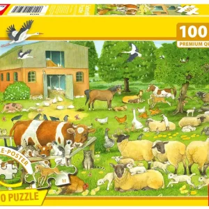 Puzzle 100 PQ Zwierzęta na farmie 113336