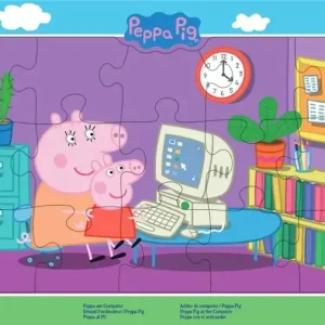 Puzzle w ramce 15 Świnka Peppa