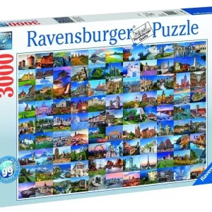 Puzzle 3000 99 pięknych miejsc w Europie