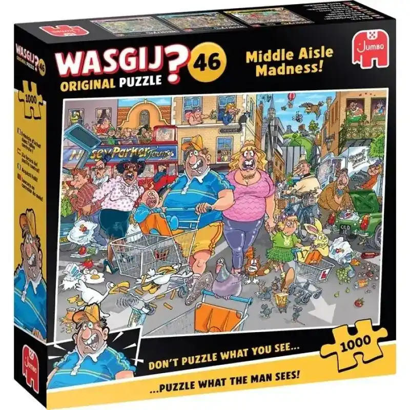 Puzzle 1000 Wasgij Jumbo Retro szał zakupów