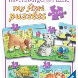 Puzzle 2/4/6/8 Cute Pets
