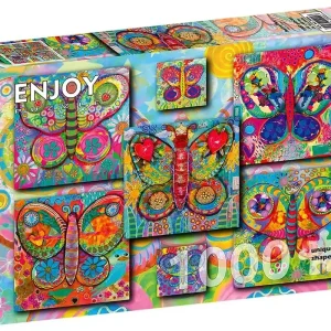 Puzzle 1000 Kolorowe motyle