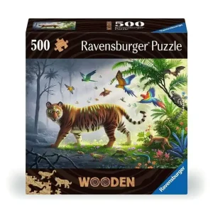 Puzzle drewniane 500 Tygrys