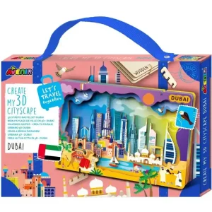 Stwórz pejzaż miejski Dubaj - puzzle drewniane 3D