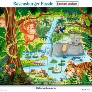 Puzzle 24 Jungle Friends Frame