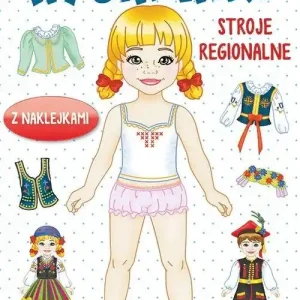 Wycinanki. Stroje regionalne z naklejkami