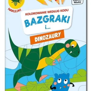 Kolorowanie według kodu. Bazgraki i dinozaury. Kapitan Nauka